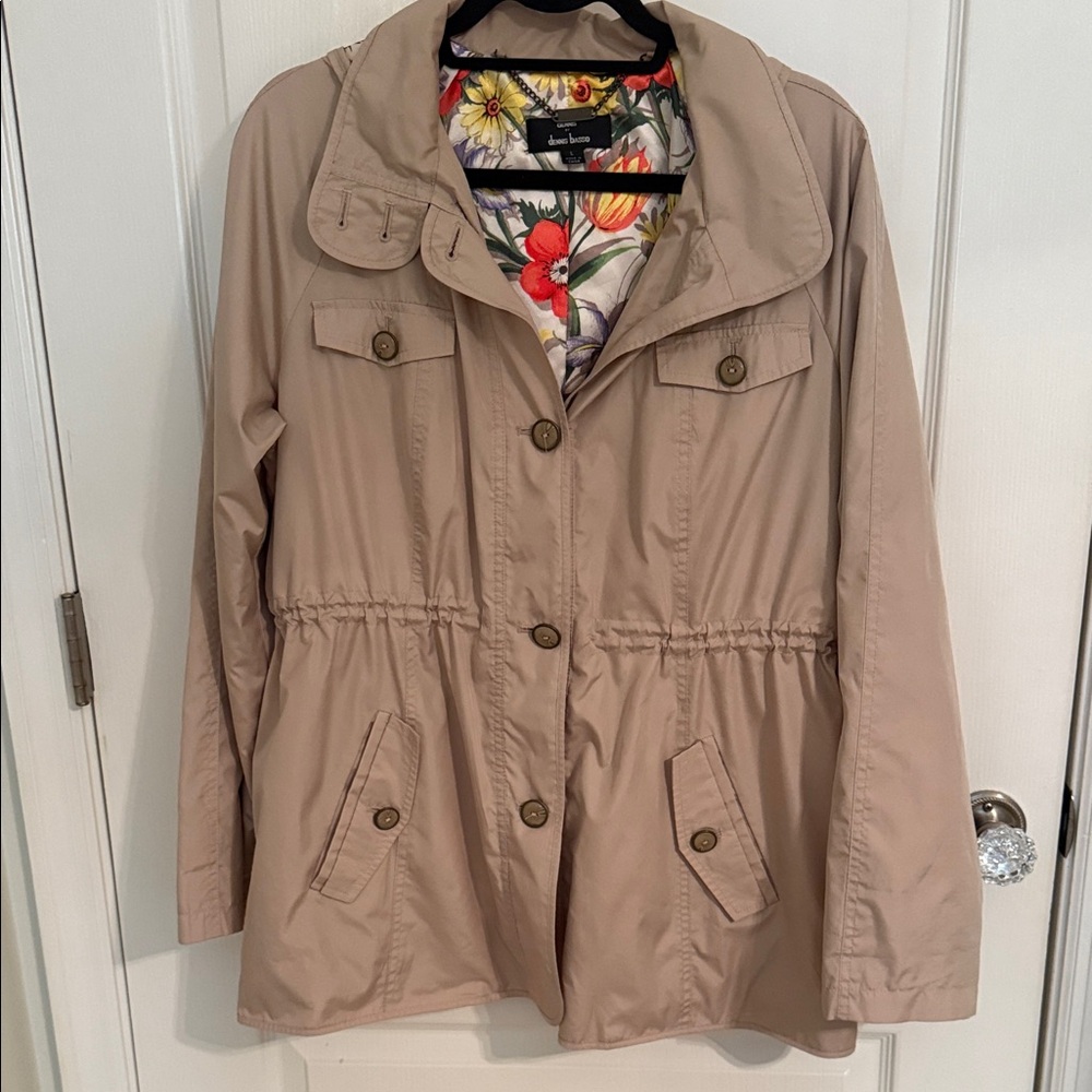 Dennis Basso Beige Utility Jacket